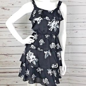 White House Black Market Tiered Floral Tank Dress